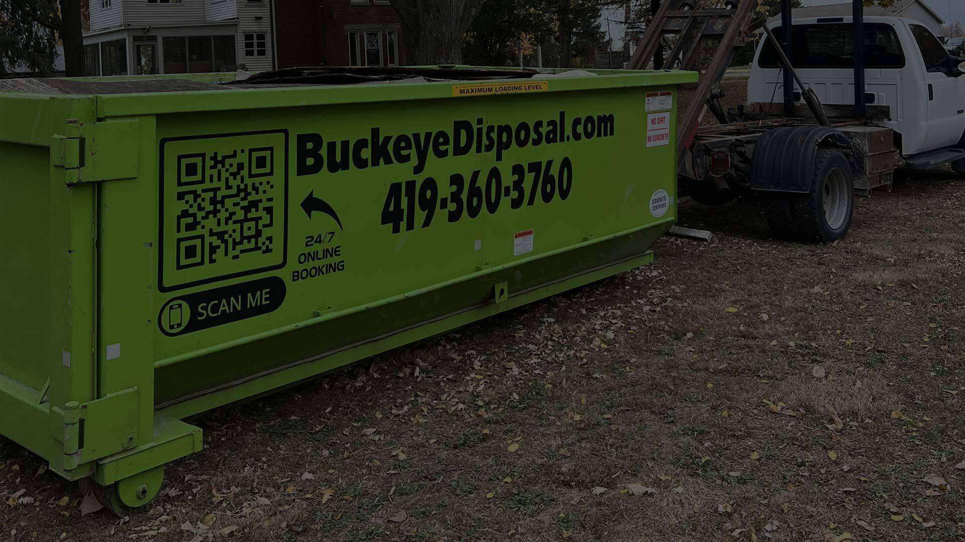 construction dumpster rental in Toledo OH